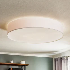 TK Lighting Taklampe Rondo, hvit Ø 80 cm Best