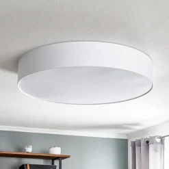 TK Lighting Taklampe Rondo, hvit Ø 80 cm Best