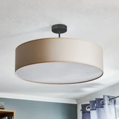 TK Lighting Taklampe Rondo med avstandsstykke, krem Ø 60 cm Clearance