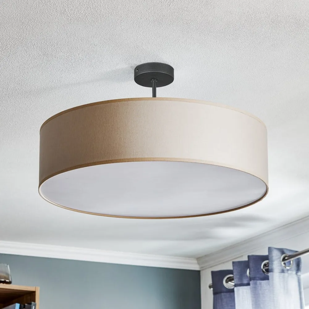 TK Lighting Taklampe Rondo med avstandsstykke, krem Ø 60 cm Clearance