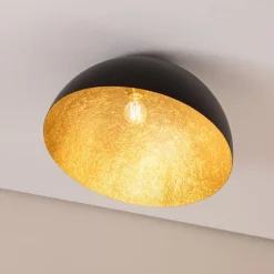 SIGMA Taklampe Sfera, Ø 50 cm, svart/gull Hot