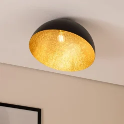 SIGMA Taklampe Sfera, Ø 50 cm, svart/gull Hot