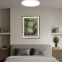 Briloner Taklampe Tava A, Ø 42 cm, plast, hvit Hot