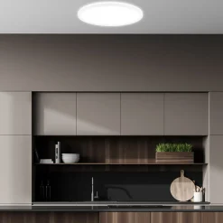 Briloner Taklampe Tava A, Ø 42 cm, plast, hvit Hot