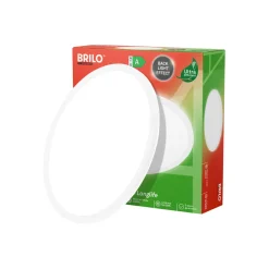 Briloner Taklampe Tava A, Ø 42 cm, plast, hvit Hot