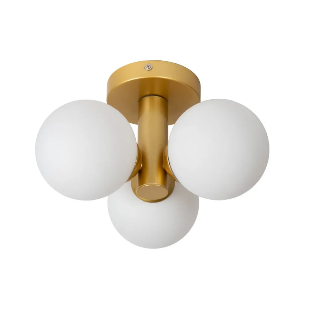 Lucide Taklampe til bad Trudy, 3 lysk. matt gull / opal Clearance