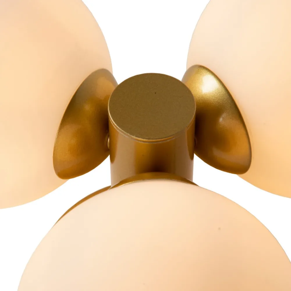 Lucide Taklampe til bad Trudy, 3 lysk. matt gull / opal Clearance