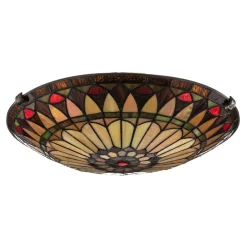 QUOIZEL Taklampe West End i Tiffany-stil Online