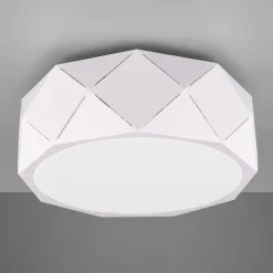 Trio Lighting Taklampe Zandor med hvit skjerm Clearance