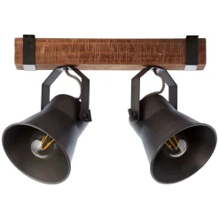 Brilliant Takspot Plow, svart/mørkt tre Hot