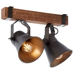 Brilliant Takspot Plow, svart/mørkt tre Hot