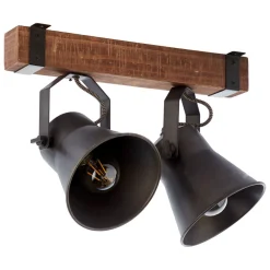 Brilliant Takspot Plow, svart/mørkt tre Hot