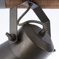 Brilliant Takspot Plow, svart/mørkt tre Hot