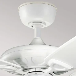 KICHLER Takventilator Kevlar 60 IP44, hvit, Ø 152 cm Hot