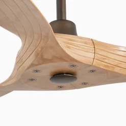 FARO BARCELONA Takvifte Morea, DC, 3 blad lysebrun| Takvifter|Takvifter Med Lys Og Fjernkontroll