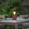 Tala bordlampe Muse Portable, rød, aluminium, E27 LED New