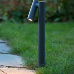 Lucide Tatium LED-gatelampe, antrasitt, 43 cm, aluminium, IP65 New