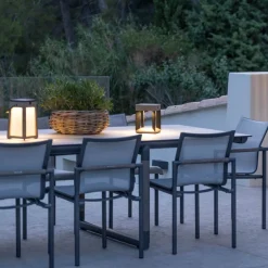 Les Jardins Tecka LED-solcellelykt, bærbar, Duratek 25 cm Discount