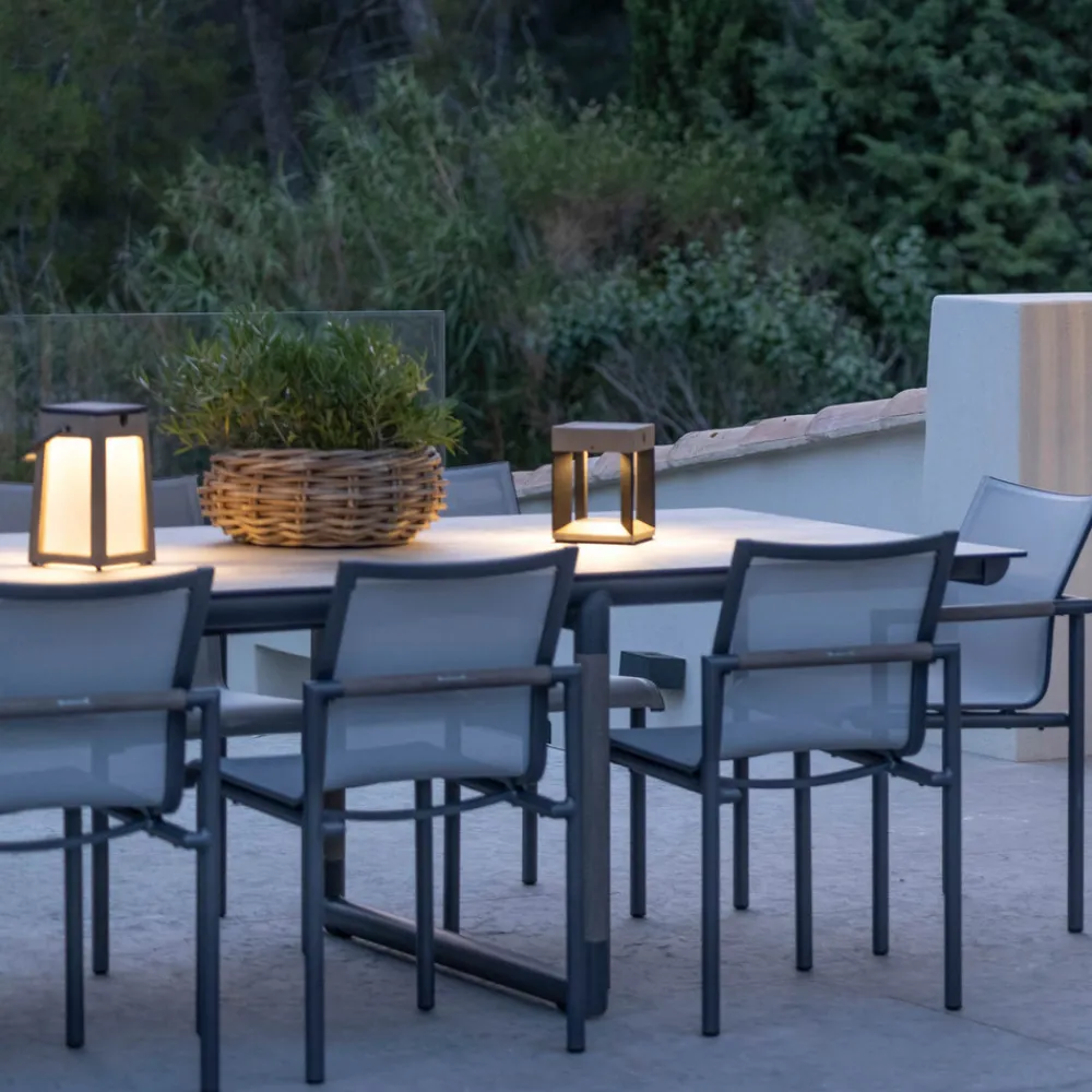 Les Jardins Tecka LED-solcellelykt, bærbar, Duratek 25 cm Discount