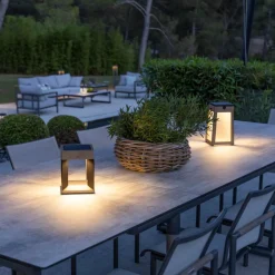 Les Jardins Tecka LED-solcellelykt, bærbar, Duratek 25 cm Discount