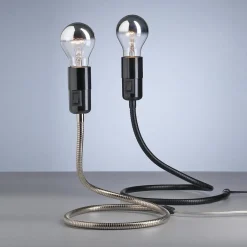 TECNOLUMEN Lightworm bordlampe, svart| Kontorbelysning|Bordlamper