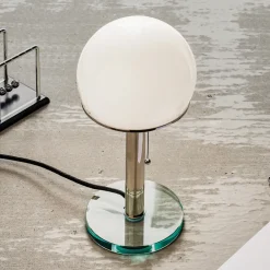 TECNOLUMEN Wagenfeld WG25 bordlampe glassfot/stav Sale