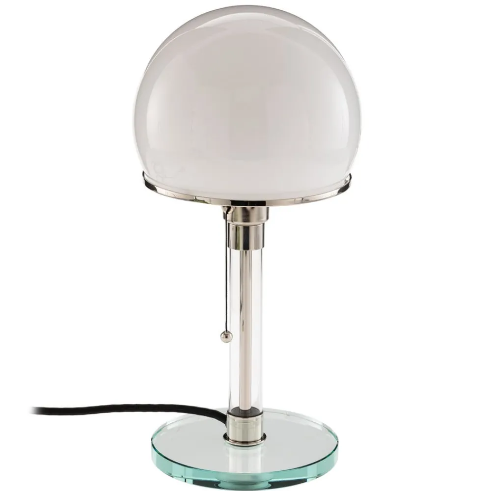 TECNOLUMEN Wagenfeld WG24 bordlampe med glassfot| Design- Og Hotellbelysning|Bordlamper