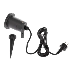 Lindby Tessa utendørs spot med jordspyd, grå| Utespotter