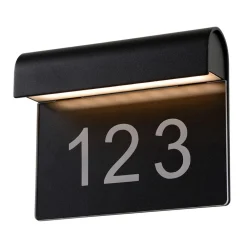 Lucide Thesi LED husnummerlampe, svart Online