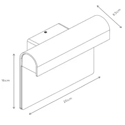 Lucide Thesi LED husnummerlampe, svart Online