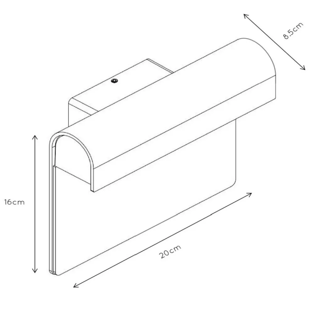 Lucide Thesi LED husnummerlampe, svart Online