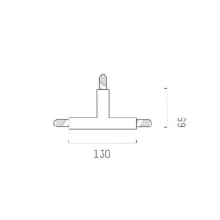Molto Luce T-kobling for Volare 2-fase skinne, hvit Sale