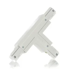 Eutrac T-kontakt installasjon jord utvendig høyre hvit| Skinnesystem