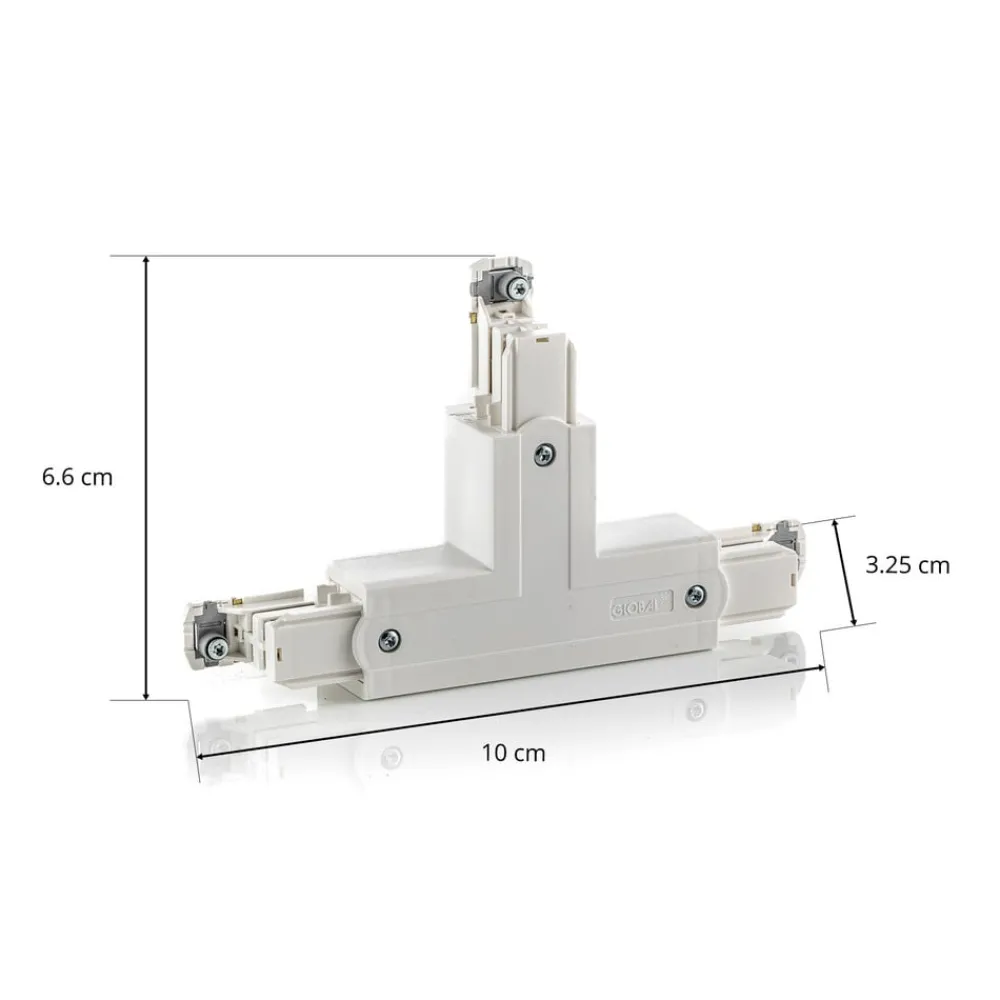 GLOBAL T-kontakt Noa leder innvendig venstre, hvit Sale
