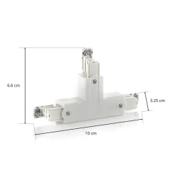 GLOBAL T-kontakt Noa leder innvendig høyre, hvit Sale