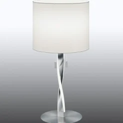 Trio Lighting Toppmoderne Nandor-bordlampe med ekstra LED