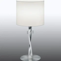 Trio Lighting Toppmoderne Nandor-bordlampe med ekstra LED