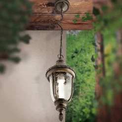 ORION Tradisjonell hengelampe Paula med strukturglass Sale