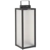 Les Jardins Tradition LED-solcellelykt, antrasitt, høyde 65 cm| Solcellelamper