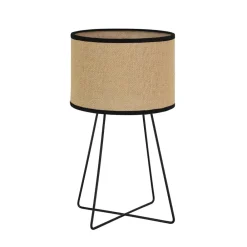 Duolla Trixi bordlampe med trådramme brun/svart, stoff