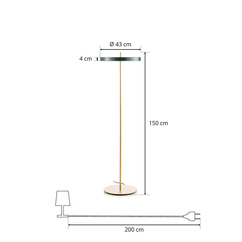 UMAGE Asteria Floor LED-gulvlampe skogsgrønn Online