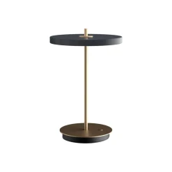 UMAGE LED oppladbar bordlampe Asteria Move antrasitt/messing 31 cm| Bordlamper