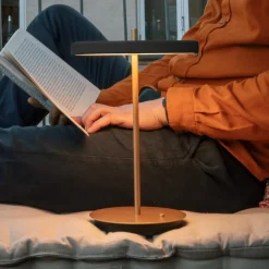 UMAGE LED oppladbar bordlampe Asteria Move antrasitt/messing 31 cm| Bordlamper