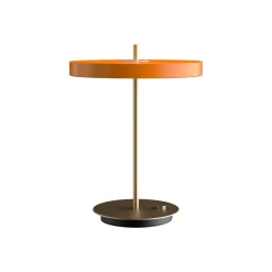 UMAGE LED-bordlampe Asteria Table, USB, oransje/messing| Kontorbelysning