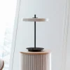 UMAGE LED-bordlampe Asteria Table, USB, perlehvit/svart| Kontorbelysning|Bordlamper