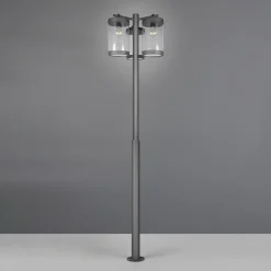 Trio Lighting Utelampe Sambesi, H 240 cm, antrasitt, skumringssensor Hot