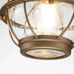 KICHLER Utend. hengelampe Bridgepoint nautisk messing| Pendellamper Utendørs