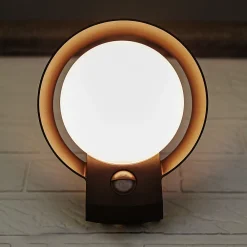 LUTEC Utend LED-vegglampe Polo, støpt aluminium m sensor