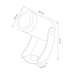 LCD Utendørs LED-spot 1441LED, sølv, 30°, 30°, med Best