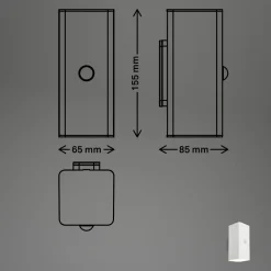 Briloner Utendørs LED-vegglampe 3788016, hvit, sensor, opp/ned Hot
